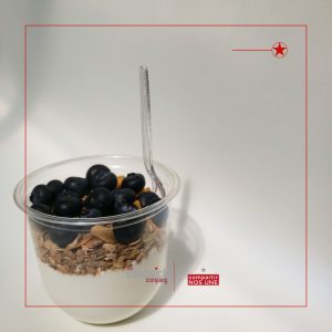 parfait de 12 oz en envase plástico reciclable