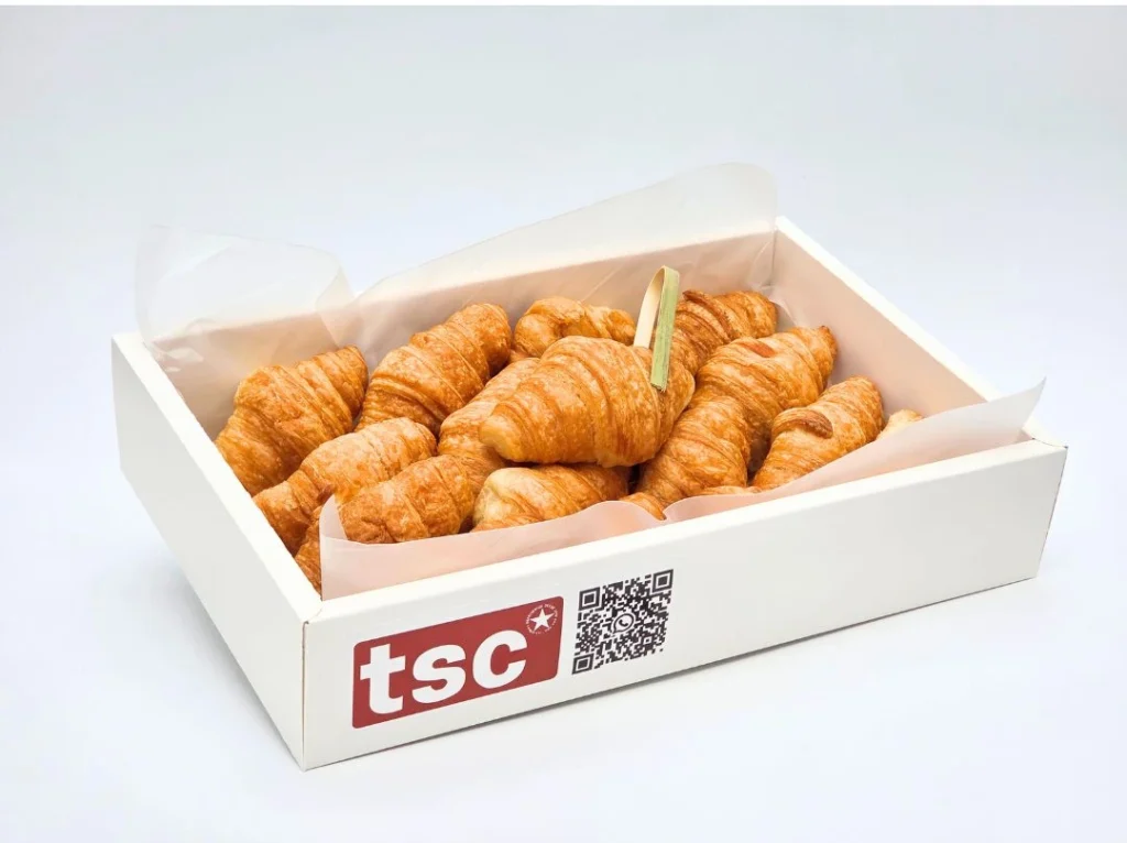 Caja de Pasabocas de Mini Croissant