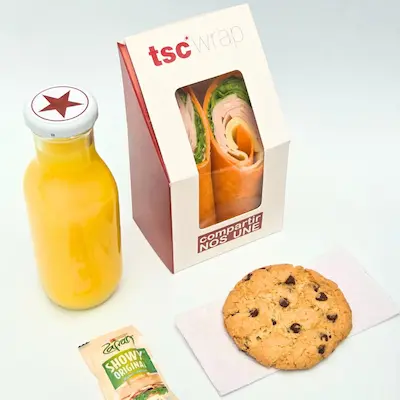Combos de refrigerio con bebida y complemento