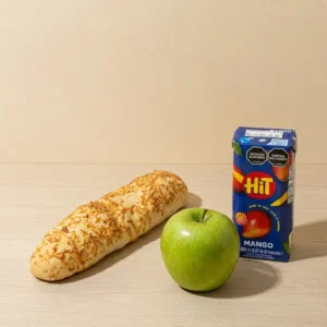 Palito de Queso Jugo de Caja y Manzana