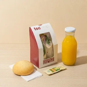 Wrap de Jamón & Quesom, Almojabana y Jugo Natural